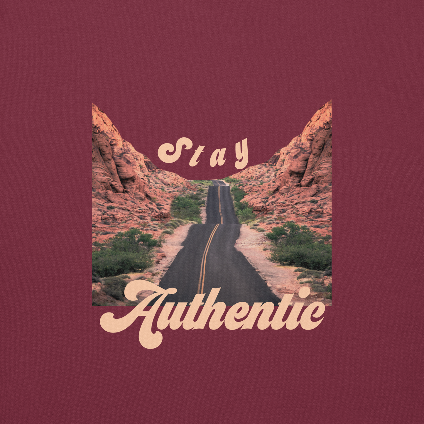"Stay Authentic" Unisex Hoodie